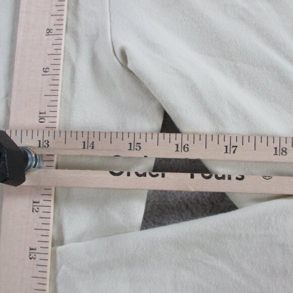 SKIMS Cotton Jersey Long Sleeve T Shirt Womens Medium Bone Casual Stretch NWT - Picture 7 of 9